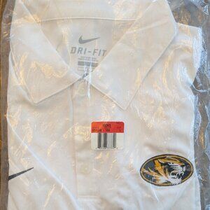 Brand New, Team Issued Mizzou White SS Polo, Large